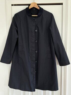COS Spring  Collarless Trench Car Coat US8